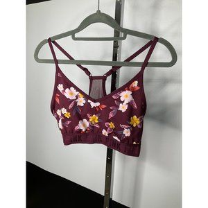 VS pink ultimate lightly lined sport bra Medium PINK SPORT Purple floral